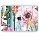 Vintage Watercolor Cactus Bloom - Skin Decal Wrap Kit Compatible with the Apple MacBook Pro, Pro with Touch Bar or Air (11", 12", 13", 15" & 16" - All Versions Available)