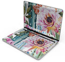 Vintage Watercolor Cactus Bloom - Skin Decal Wrap Kit Compatible with the Apple MacBook Pro, Pro with Touch Bar or Air (11", 12", 13", 15" & 16" - All Versions Available)