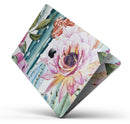 Vintage Watercolor Cactus Bloom - Skin Decal Wrap Kit Compatible with the Apple MacBook Pro, Pro with Touch Bar or Air (11", 12", 13", 15" & 16" - All Versions Available)