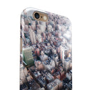 Vintage Aerial Cityscape iPhone 6/6s or 6/6s Plus 2-Piece Hybrid INK-Fuzed Case