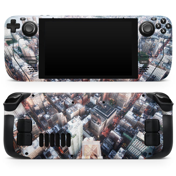 Vintage Aerial Cityscape // Full Body Skin Decal Wrap Kit for the Steam Deck handheld gaming computer