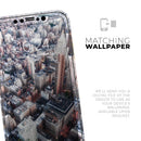 Vintage Aerial Cityscape - Vinyl Skin Wrap for iPhone 17 Pro Max, 17 Pro, 17 Air, 17, 16 & All Models — Soft Matte or Ultra Gloss