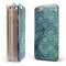 Vintage Aqua Rococo Pattern iPhone 6/6s or 6/6s Plus 2-Piece Hybrid INK-Fuzed Case