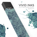 Vintage Aqua Rococo Pattern - Premium Decal Protective Skin-Wrap Sticker compatible with the Juul Labs vaping device