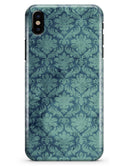 Vintage Aqua Rococo Pattern - iPhone X Clipit Case
