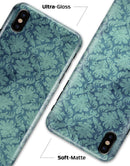 Vintage Aqua Rococo Pattern - iPhone X Clipit Case