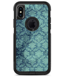 Vintage Aqua Rococo Pattern - iPhone X OtterBox Case & Skin Kits