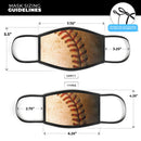Vintage Baseball Surface V2 - Made in USA Mouth Cover Unisex Anti-Dust Cotton Blend Reusable & Washable Face Mask with Adjustable Sizing for Adult or Child
