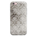 Vintage Black adn White Damask Pattern iPhone 6/6s or 6/6s Plus 2-Piece Hybrid INK-Fuzed Case