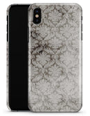 Vintage Black adn White Damask Pattern - iPhone X Clipit Case