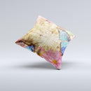 Vintage Blue Butterfly Background ink-Fuzed Decorative Throw Pillow