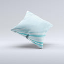 Vintage Blue Swirled Ink-Fuzed Decorative Throw Pillow