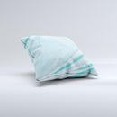 Vintage Blue Swirled Ink-Fuzed Decorative Throw Pillow