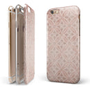 Vintage Brown Overlapping Circles iPhone 6/6s or 6/6s Plus 2-Piece Hybrid INK-Fuzed Case