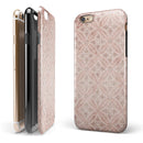 Vintage Brown Overlapping Circles iPhone 6/6s or 6/6s Plus 2-Piece Hybrid INK-Fuzed Case