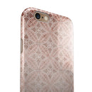 Vintage Brown Overlapping Circles iPhone 6/6s or 6/6s Plus 2-Piece Hybrid INK-Fuzed Case
