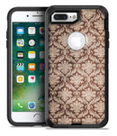 Vintage Brown and Tan Cauliflower Damask Pattern - iPhone 7 Plus/8 Plus OtterBox Case & Skin Kits