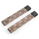 Vintage Brown and Tan Cauliflower Damask Pattern - Premium Decal Protective Skin-Wrap Sticker compatible with the Juul Labs vaping device