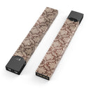Vintage Brown and Tan Cauliflower Damask Pattern - Premium Decal Protective Skin-Wrap Sticker compatible with the Juul Labs vaping device