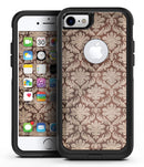 Vintage Brown and Tan Cauliflower Damask Pattern - iPhone 7 or 8 OtterBox Case & Skin Kits