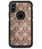 Vintage Brown and Tan Cauliflower Damask Pattern - iPhone X OtterBox Case & Skin Kits