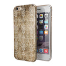 Vintage Brown and Tan Rococo Pattern iPhone 6/6s or 6/6s Plus 2-Piece Hybrid INK-Fuzed Case