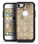 Vintage Brown and Tan Rococo Pattern - iPhone 7 or 8 OtterBox Case & Skin Kits