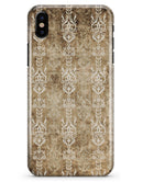 Vintage Brown and Tan Rococo Pattern - iPhone X Clipit Case