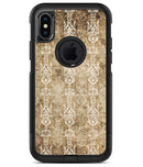 Vintage Brown and Tan Rococo Pattern - iPhone X OtterBox Case & Skin Kits