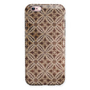 Vintage Cocoa Overlapping Circles iPhone 6/6s or 6/6s Plus 2-Piece Hybrid INK-Fuzed Case