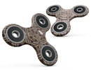 Vintage Cocoa Overlapping Circles Full-Body Fidget Spinner Skin-Kit