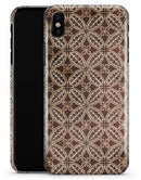 Vintage Cocoa Overlapping Circles - iPhone X Clipit Case