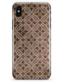 Vintage Cocoa Overlapping Circles - iPhone X Clipit Case