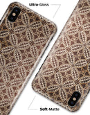 Vintage Cocoa Overlapping Circles - iPhone X Clipit Case