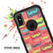 Vintage Coral and Neon Mustaches - Skin Kit for the iPhone OtterBox Cases