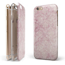 Vintage Faded Magenta Damask Pattern iPhone 6/6s or 6/6s Plus 2-Piece Hybrid INK-Fuzed Case