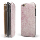 Vintage Faded Magenta Damask Pattern iPhone 6/6s or 6/6s Plus 2-Piece Hybrid INK-Fuzed Case