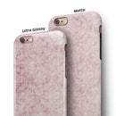 Vintage Faded Magenta Damask Pattern iPhone 6/6s or 6/6s Plus 2-Piece Hybrid INK-Fuzed Case