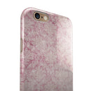 Vintage Faded Magenta Damask Pattern iPhone 6/6s or 6/6s Plus 2-Piece Hybrid INK-Fuzed Case