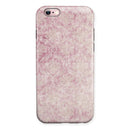 Vintage Faded Magenta Damask Pattern iPhone 6/6s or 6/6s Plus 2-Piece Hybrid INK-Fuzed Case
