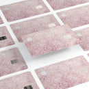 Vintage Faded Magenta Damask Pattern - Premium Protective Decal Skin-Kit for the Apple Credit Card