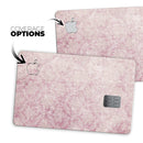 Vintage Faded Magenta Damask Pattern - Premium Protective Decal Skin-Kit for the Apple Credit Card