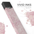 Vintage Faded Magenta Damask Pattern - Premium Decal Protective Skin-Wrap Sticker compatible with the Juul Labs vaping device
