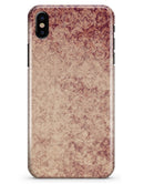 Vintage Faded Maroon Rococo Pattern - iPhone X Clipit Case