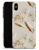 Vintage Flowing Feathers - iPhone X Clipit Case