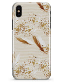 Vintage Flowing Feathers - iPhone X Clipit Case