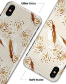 Vintage Flowing Feathers - iPhone X Clipit Case