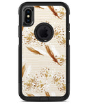 Vintage Flowing Feathers - iPhone X OtterBox Case & Skin Kits