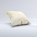 Vintage Golden Tiny Polka Dots Ink-Fuzed Decorative Throw Pillow