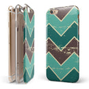 Vintage_Green_Tan_Chevron_Pattern_V2_-_iPhone_6s_-_Gold_-_Clear_Rubber_-_Hybrid_Case_-_Shopify_-_V10.jpg